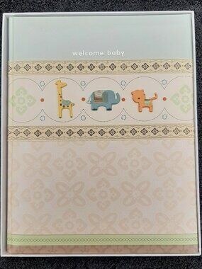 Carter’s Memory Book Welcome Baby Book New Animal Zoo Theme First 5 Years